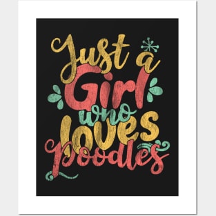 Just A Girl Who Loves Poodles Gifts for Dog Lovers product Posters and Art